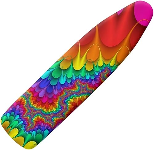 Funda para tabla de planchar y almohadilla extra gruesa, antiadherente, resistente a las manchas y a las manchas, bordes elásticos con espuma