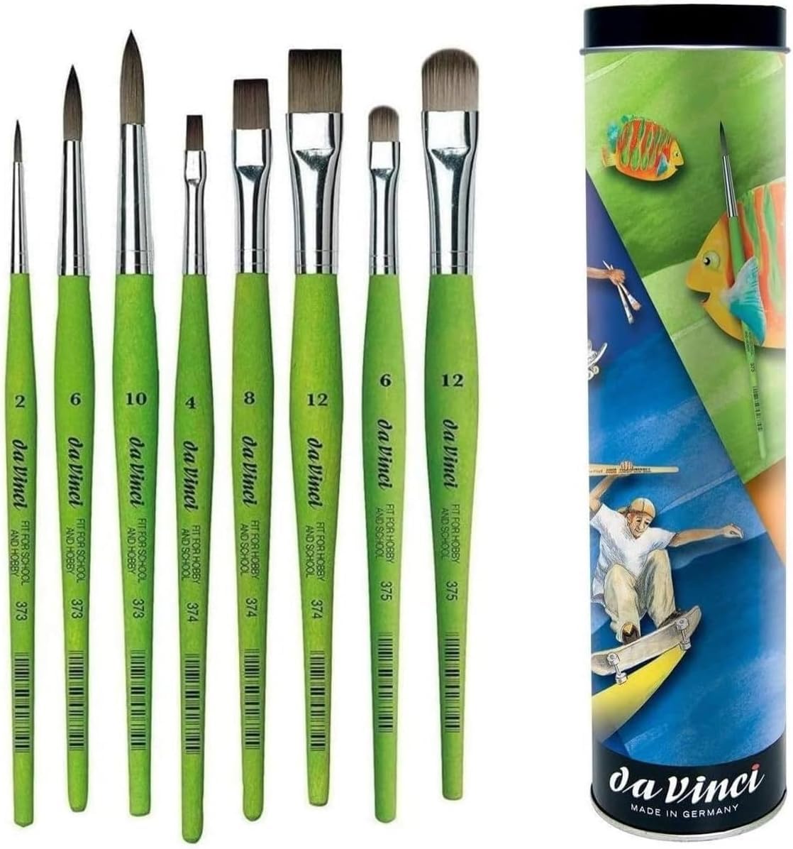 Serie da Vinci 373. No. 2, 6, 10, 374 Serie 4, 8, 12. Serie 375, 6, 12. Set 8 Pezzi. Made in Germany