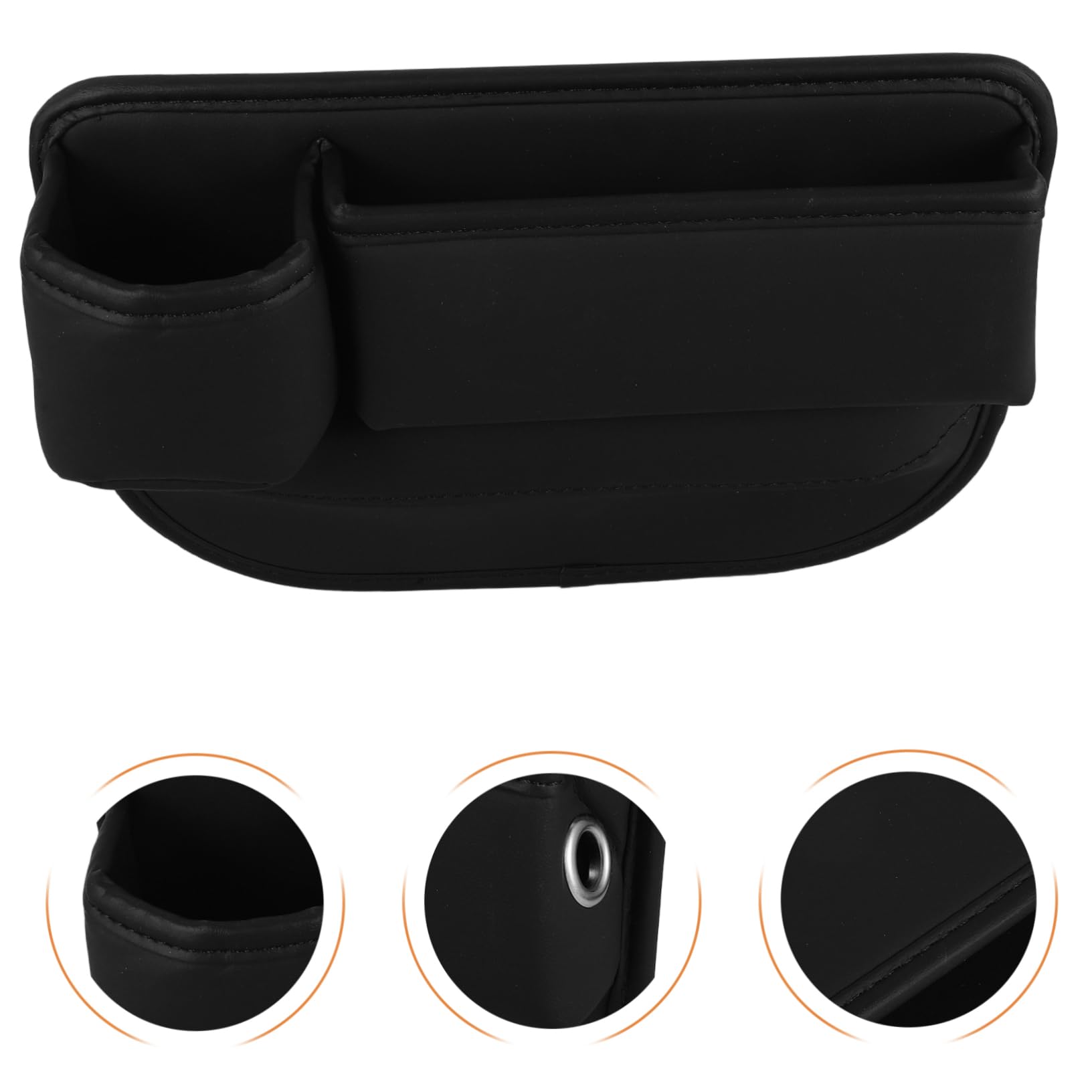 GLEAVI 4piezas Organizador De Asiento De Coche Funda De Almacenamiento Multiusos Caja Para Espacio Entre Asientos y Consola Central Almacenaje Práctico y Conveniente