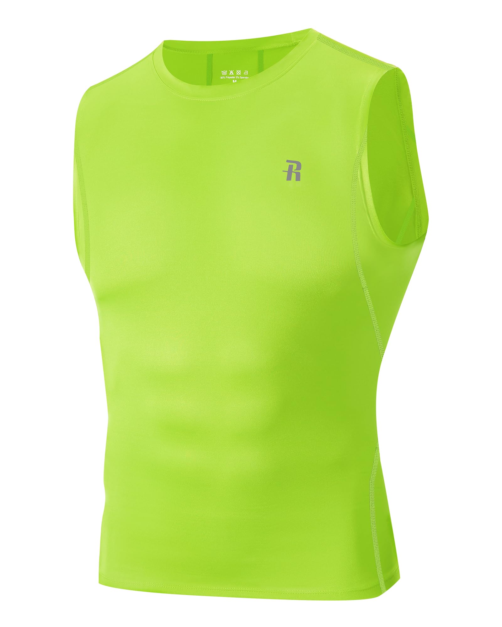 Runhit Sleeveless Compression Shirt Men Tank Top Athletic Muscle Shirts for Men