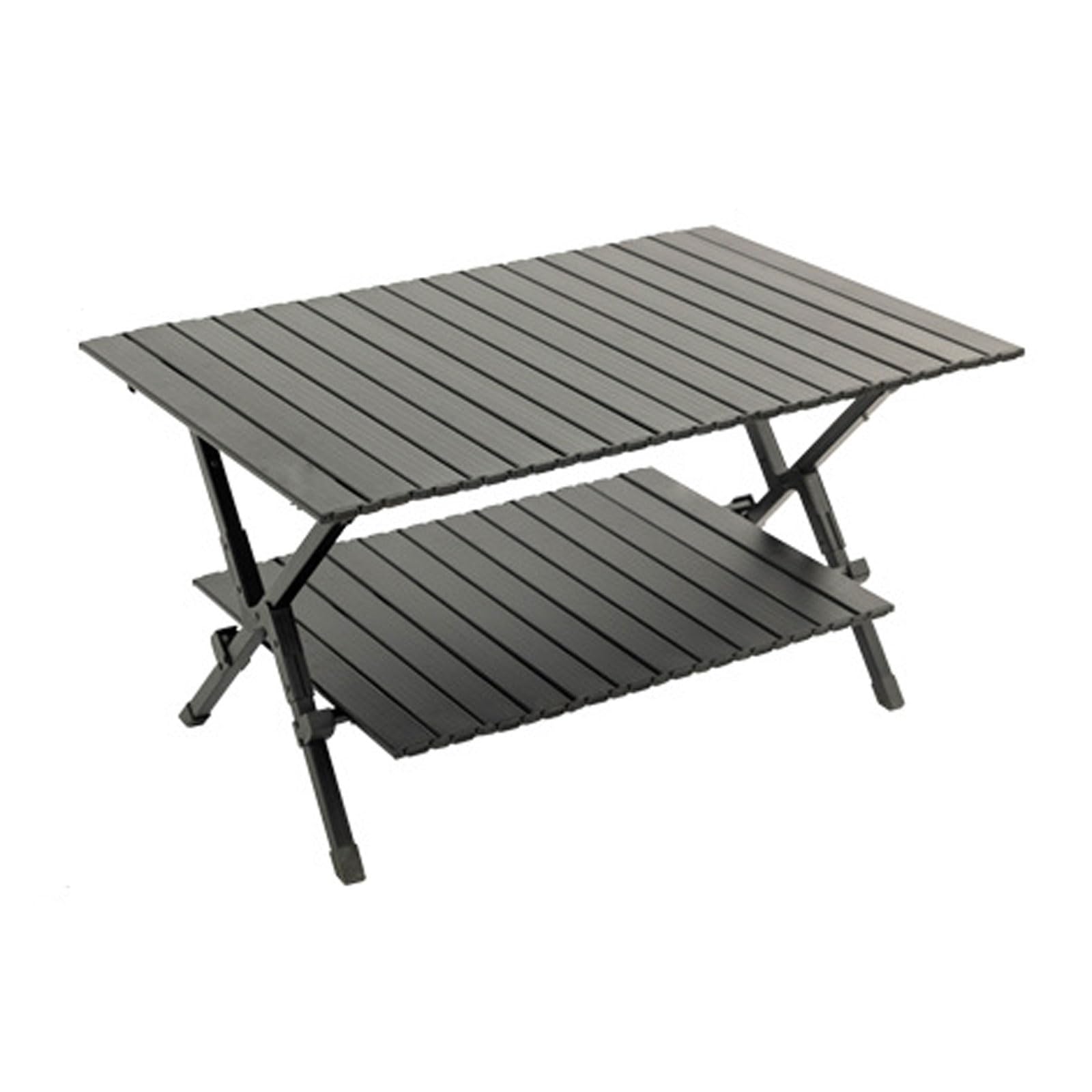 Table de camping portable double couche pour vos barbecues et sorties de pêche en plein air