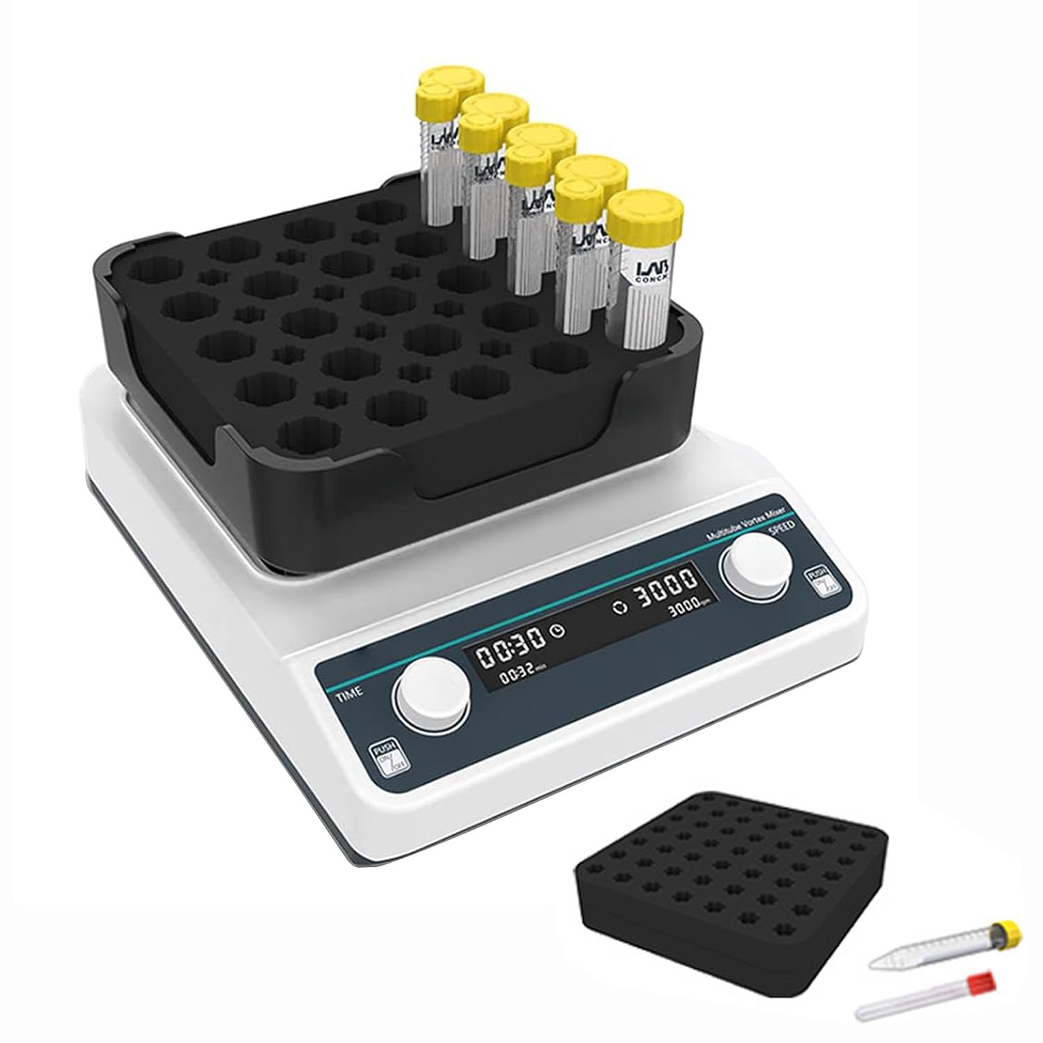 Agitador vórtice multimuestra, agitador vórtice de Laboratorio para análisis científicos y físicos, agitación, Mezcla y agitación, CA 100 V-220 V, Rango de Velocidad 1500-3000 RPM,VM602
