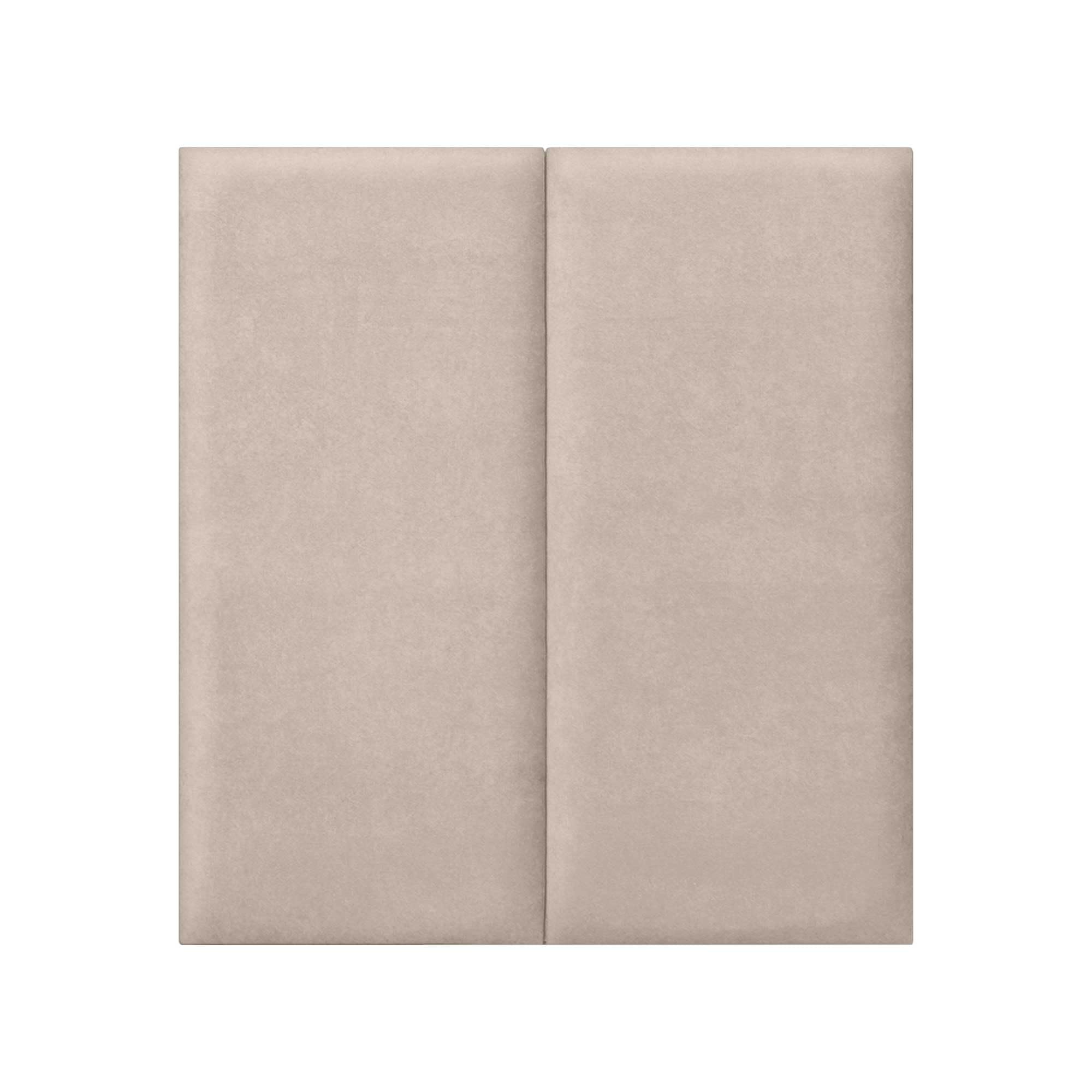 DHOME Testiera Imbottita in Tessuto Aqualine Premium Antimacchia Design Modulare Verticale Autoadesiva Testata Letto Camera da Letto Imbottita (Beige, 80cm, Altezza 135 cm, x2)