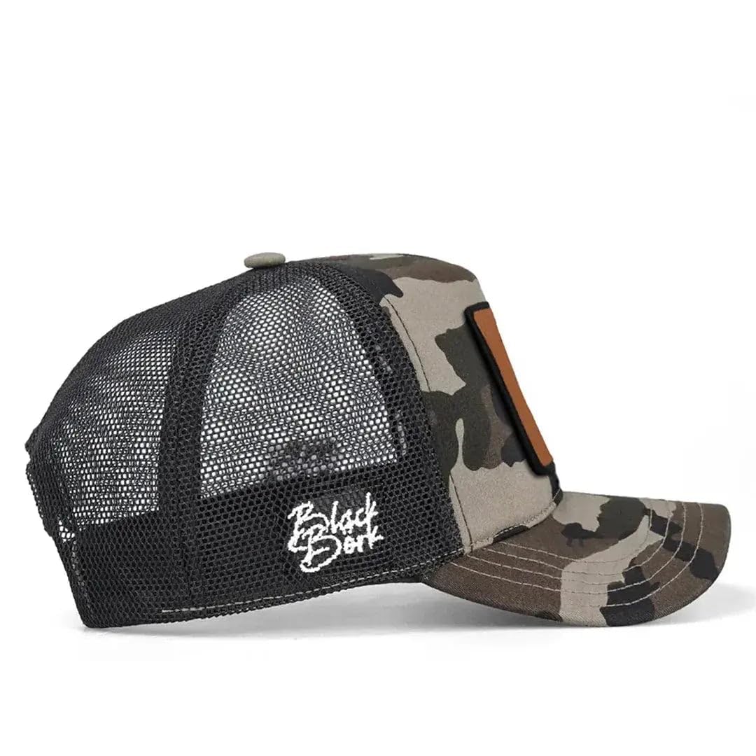 Gorra de Trucker Premium Camuflaje con Parche Leon Clasico Silueta 2