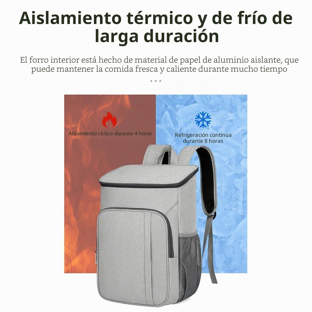 Mochila térmica grande de 36 litros, con aislamiento, de tela Oxford gruesa, a prueba de fugas, para camping, senderismo, barbacoa
