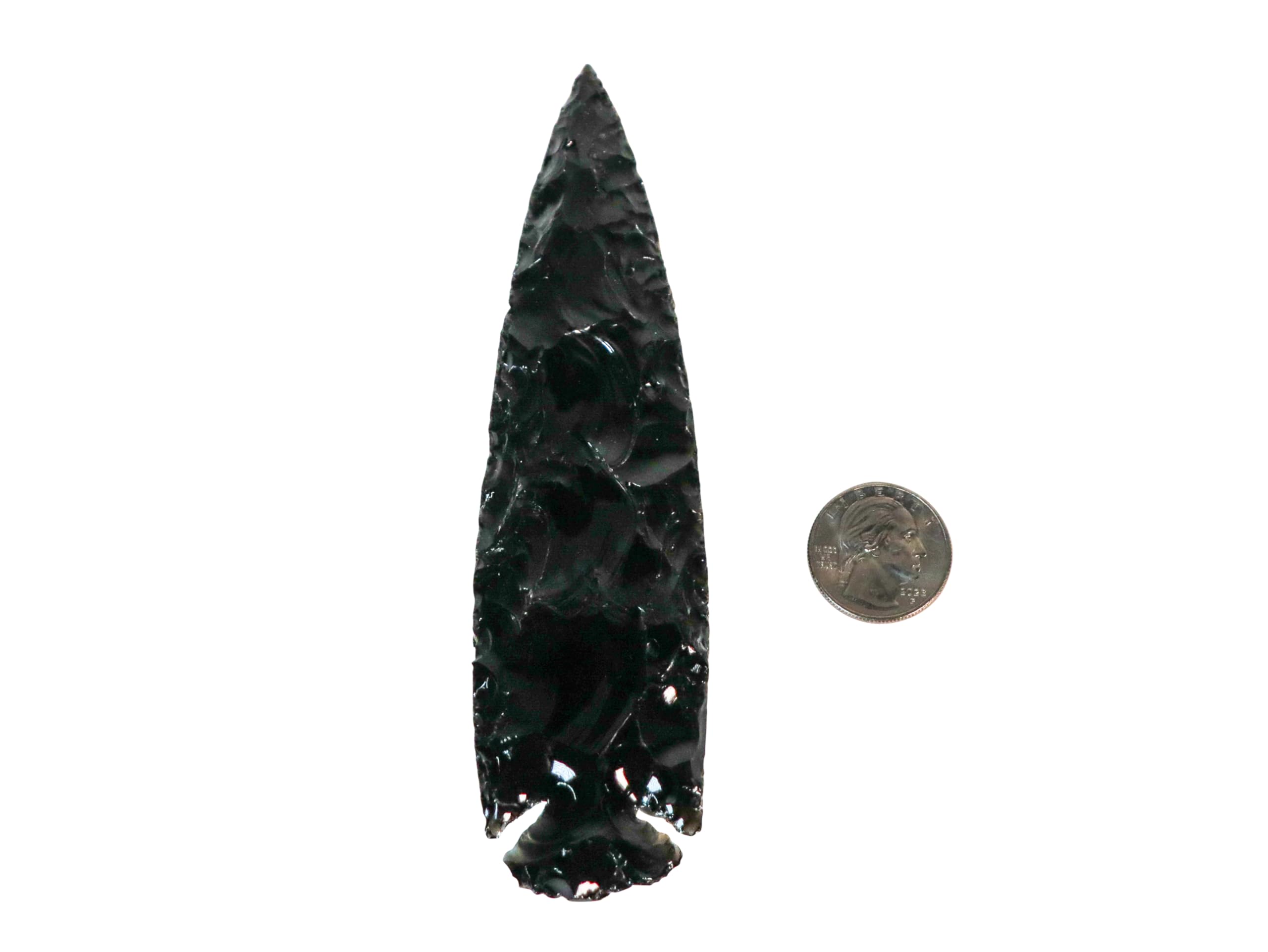 One (1) Black Obsidian Arrowhead: 5