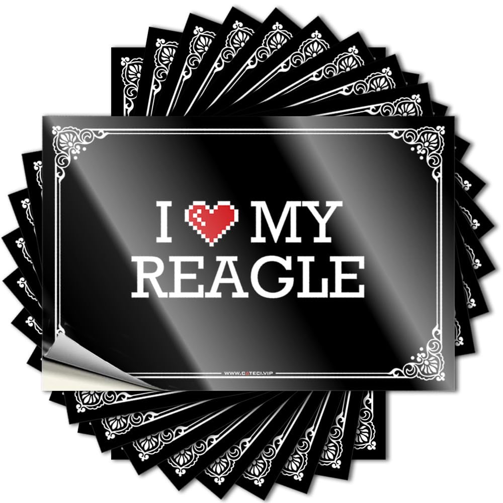 I Love My Reagle Western Best - Saying Tumbler Removable Vinyl Decal(8X12CM)
