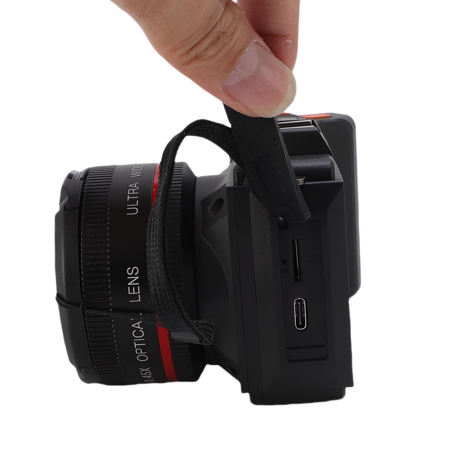 Sxhlseller DSLR -Kamera, 70MP 4K 50x Zoom Auto Focus Weitwinkel F1.8 Digitalkamera mit Doppelbildschirm für das Reisen, Ausgestattet mit WLAN, 50 -Fach Digitaler Zoom (Black)