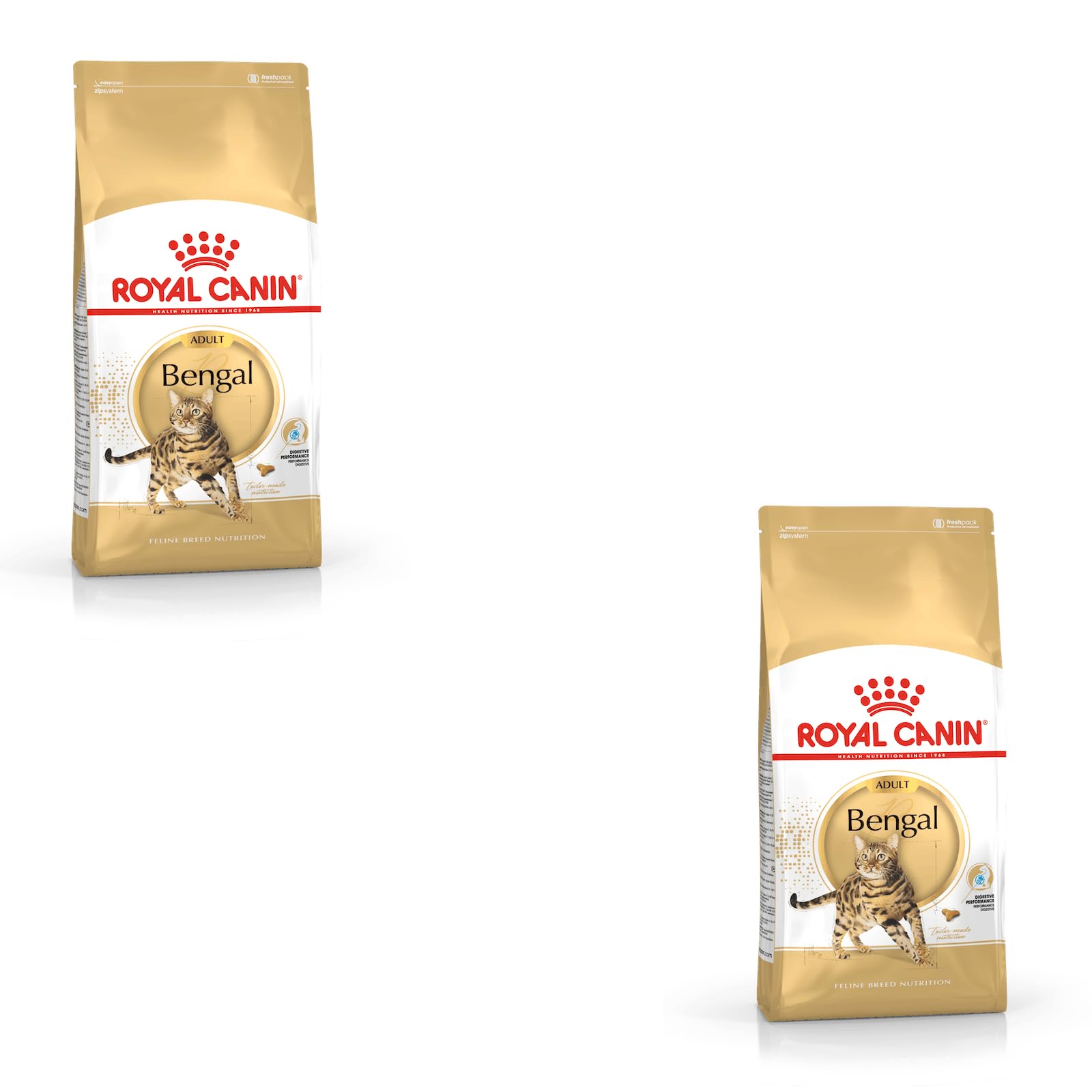 Royal Canin Bengal Adult | Paquete Doble | 2 x 400 g | Alimento Completo para Gatos | Especialmente para Gatos bengalíes Adultos | A Partir de los 12 Meses | Alimento seco para Gatos bengalíes