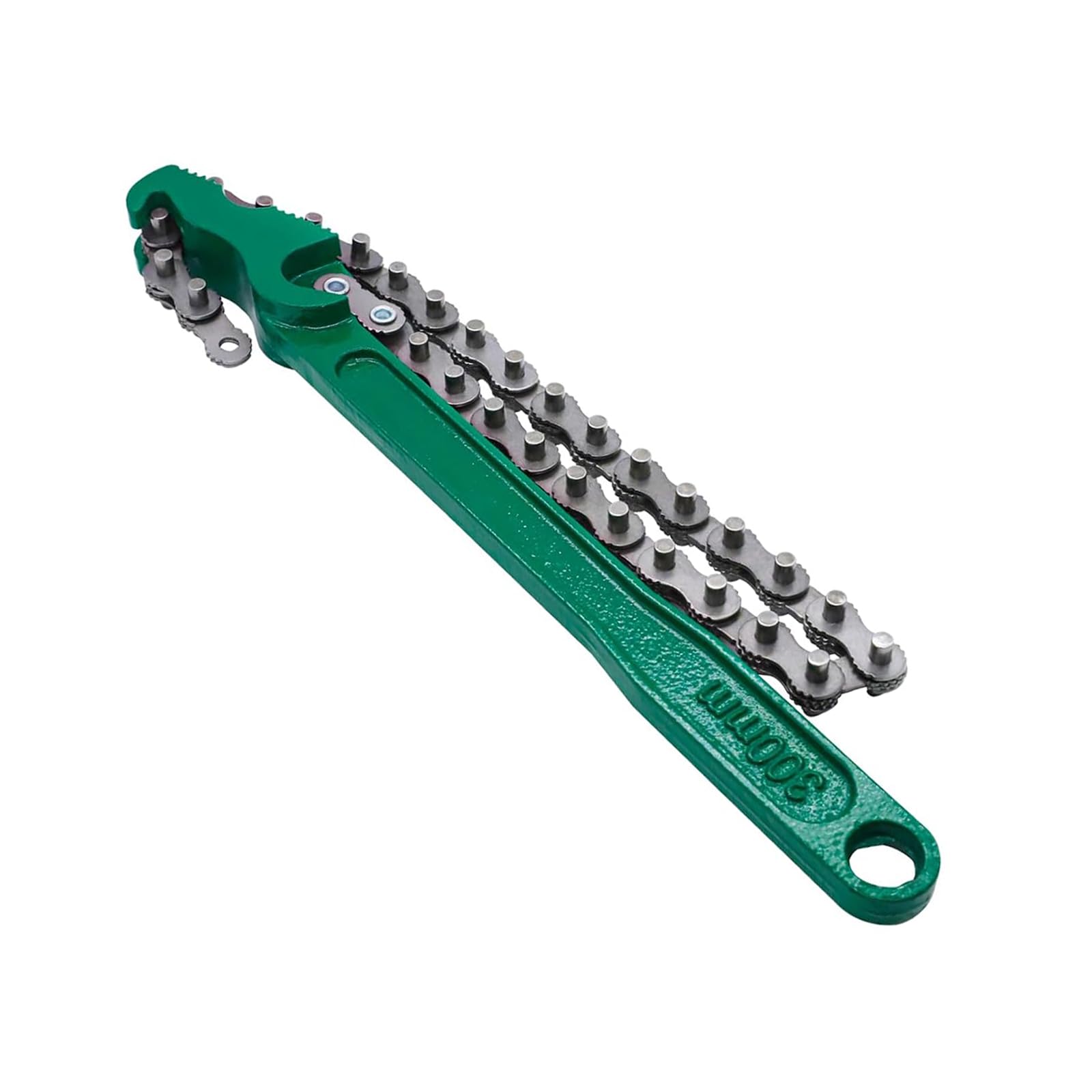 12 Pollici Chiave per Filtro Olio da, Acciaio al Carbonio Chiave a Catena, Chiaves per Catena del Filtro Dell'olio Regolabile, Verde, per Installazione e Riparazione di Macchinari