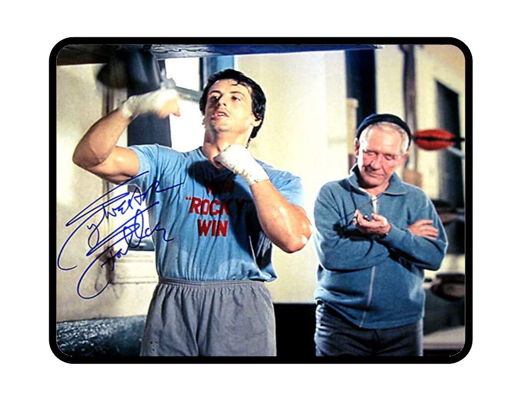 BigBazza ROCKY BALBOA Movie inspired Boxing GYM Fitness Vintage Wall tin Plaque 20x15cm - Pub Shed Bar Man Cave Home Bedroom Office Kitchen Gift Metal Sign - Signed Blue