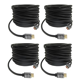 50 ft hdmi Cable,Long hdmi Cable 50ft 4K/60Hz Compatible 2K@120Hz/60HZ/30HZ 1080p 720P, 18Gbps high-Speed HDMI 2.0 Cables and HDR 3D ARC TV, PS3/4 one tvbox MXIII, M8, MXQ 4PCS
