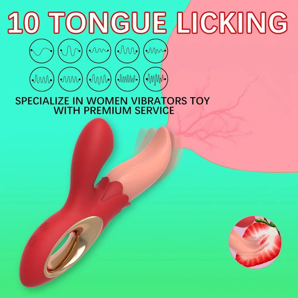 Vibrador Vibrador de masturbación con bofetada para mujer, 10 frecuencias, potente vibrador de masaje para coqueteo, vibrador de lengua, consolador para mujer, Juguetes sexuales para punto G