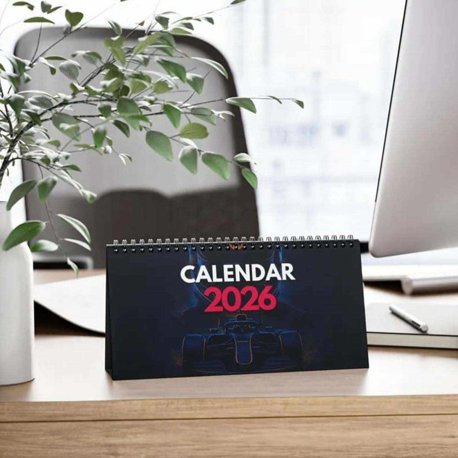 Feuerwerksmagber Calendario Da Tavolo 2026 10x10cm Fuochi D'Artificio + 2 Ciondoli Regalo