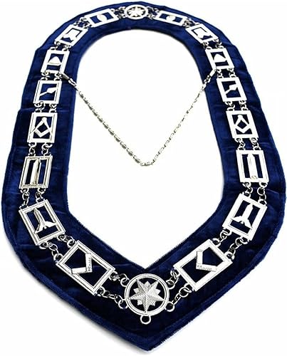 Miniatura 3 de Masonic Regalia Blue Lodge Master Mason + delantal + collar + guantes + estuche- Paquete, Negro -