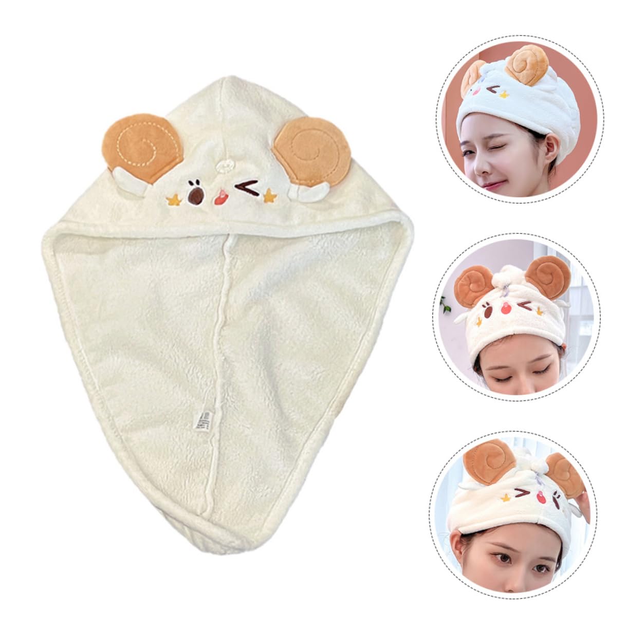 Amosfun 4stücke Hair Towel Wrap Weichem Korallenvlies Schnell Trocknender Turban Für Damen Saugfähiger Und Dicker Haartrockner Für Zuhause Und