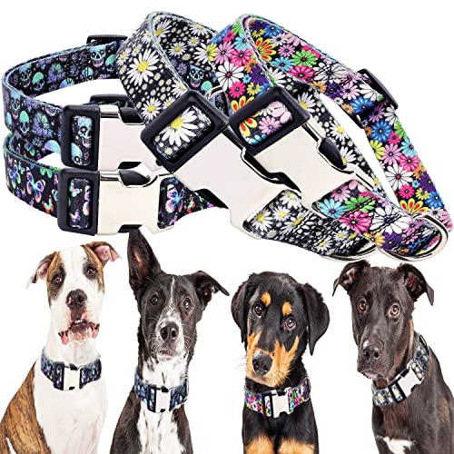 Collar de perro ajustable de nailon multicolor para mascotas XS pequeños medianos grandes 5