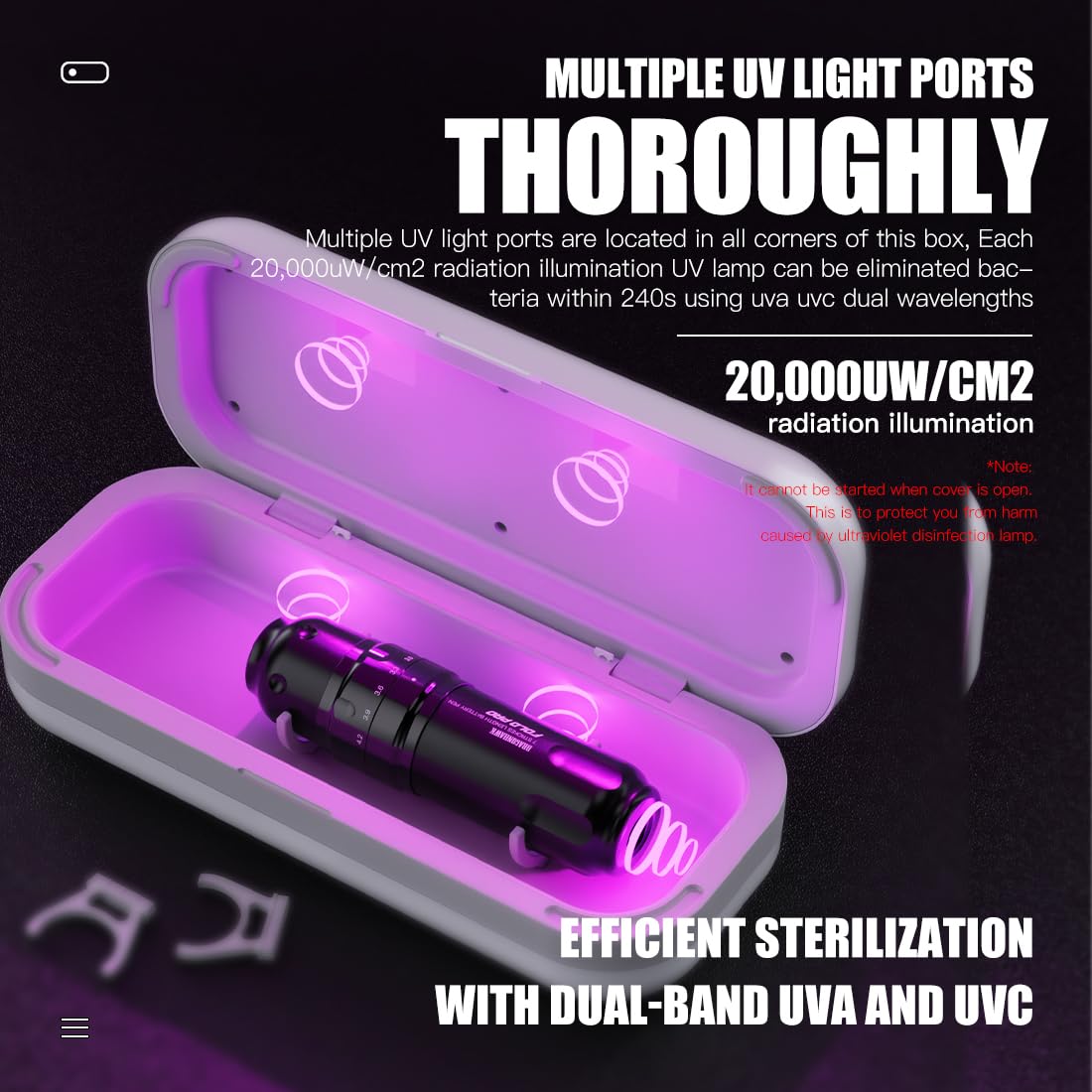 Mast Tattoo Sterilization Box Professional Certification Sterilization UV Light for Tattoo Machine Pen