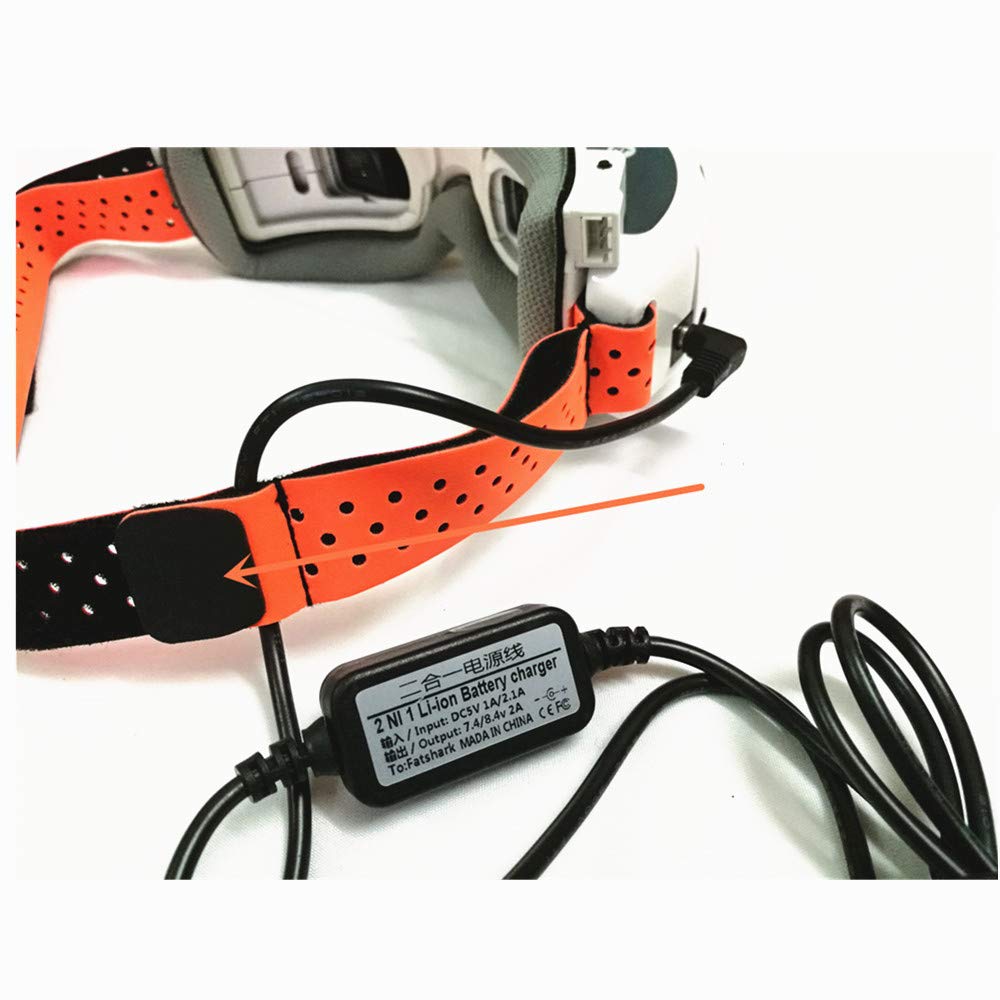 VIDOO 3 szt. Fatshark FPV Gogle na głowę pasek zastępczy tkanina lycra niebieski zielony pomarańczowy do drona FPV RC
