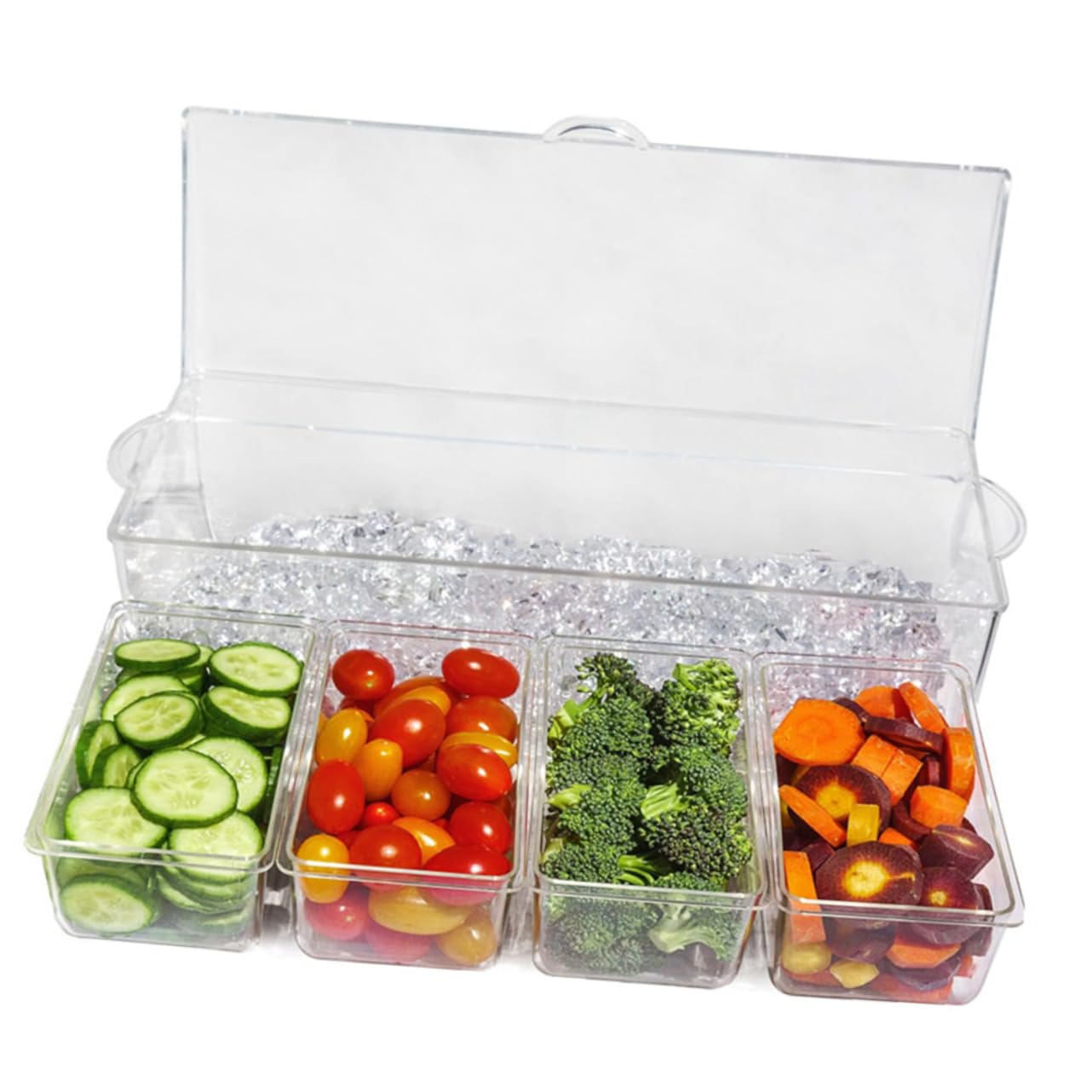 Kisangel Kühlschrankbox Aufbewahrungsbox Küche Organizer Behälter Frischhalten Multifunktional Lagerung Essenszubereitung Trennung Lebensmittel