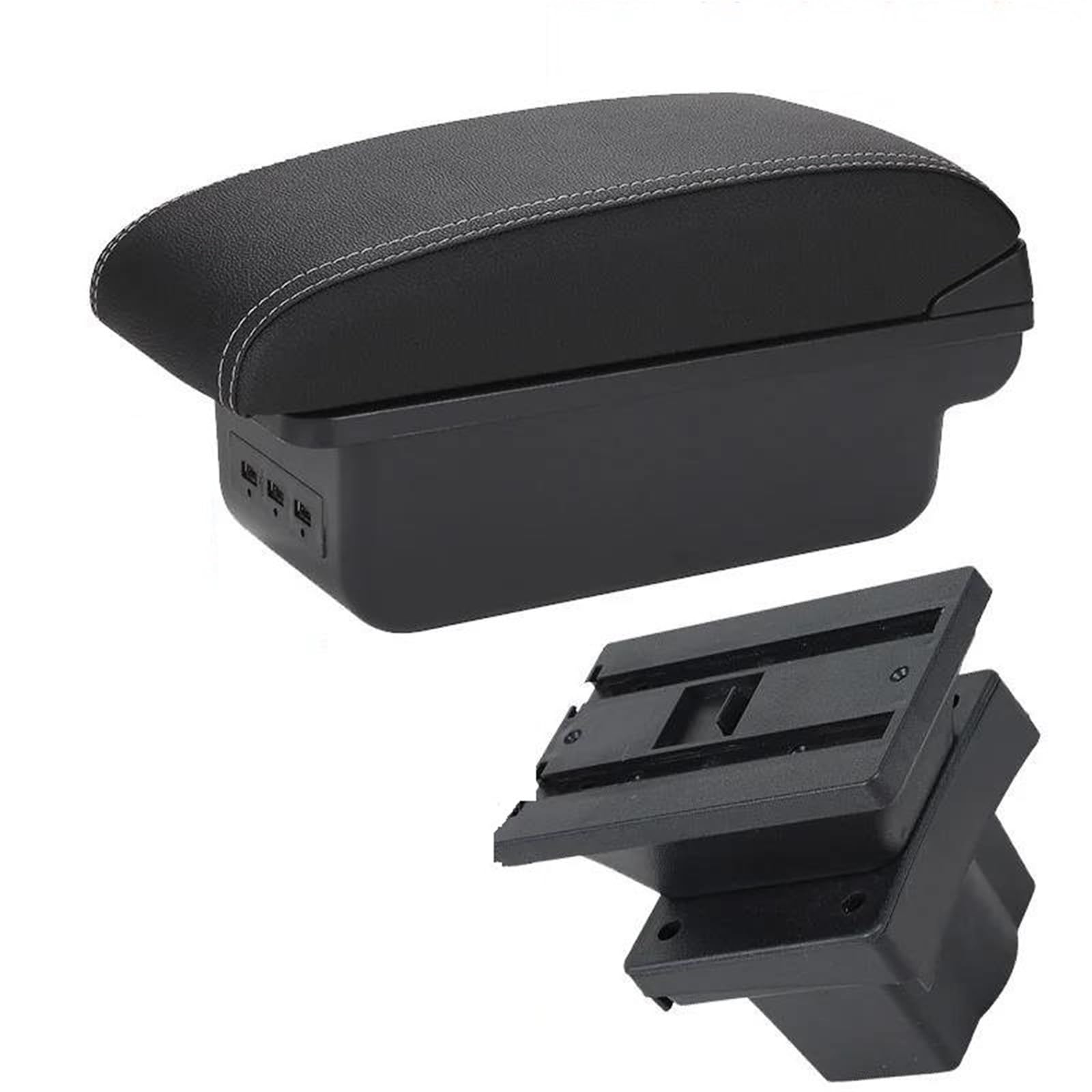 Hjkdsz Type F Car Storage Console Armrest Boxes Interior Center Organizers Tray For Skoda For Octavia For Yeti Mk2 A5(Type F)