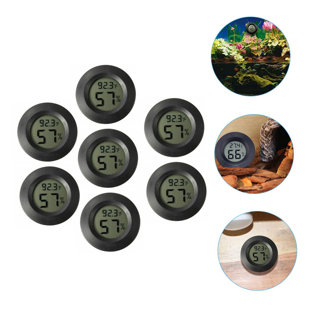YARNOW 21piezas Higrómetro Digital Mini Para Terrarios Medidor De Humedad y Temperatura Para Reptiles De y Portátiles