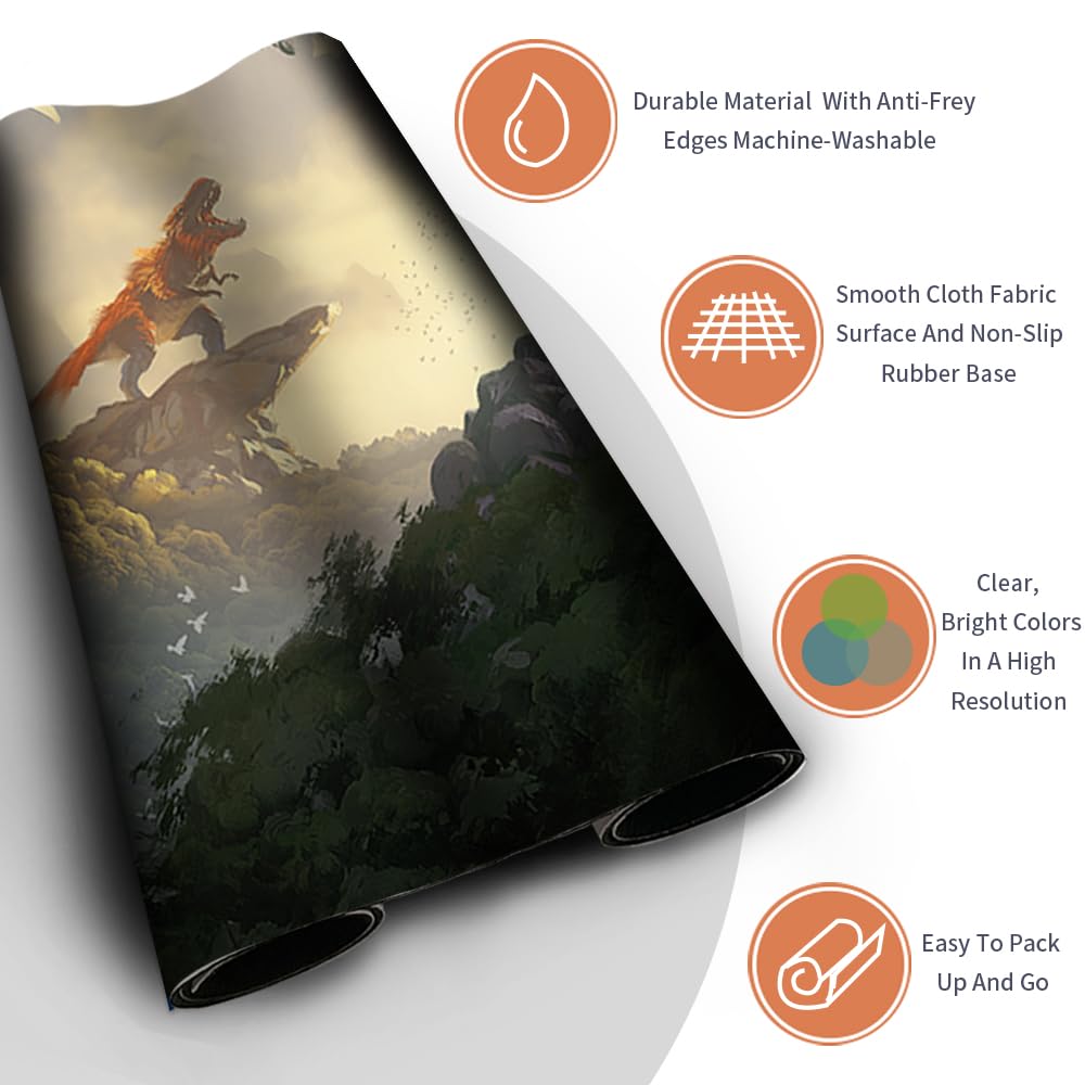 MTG Playmat / Tischmatte, 60 X 35 Cm – Rutschfeste Spielmatte Für TCG, RPG & CCG