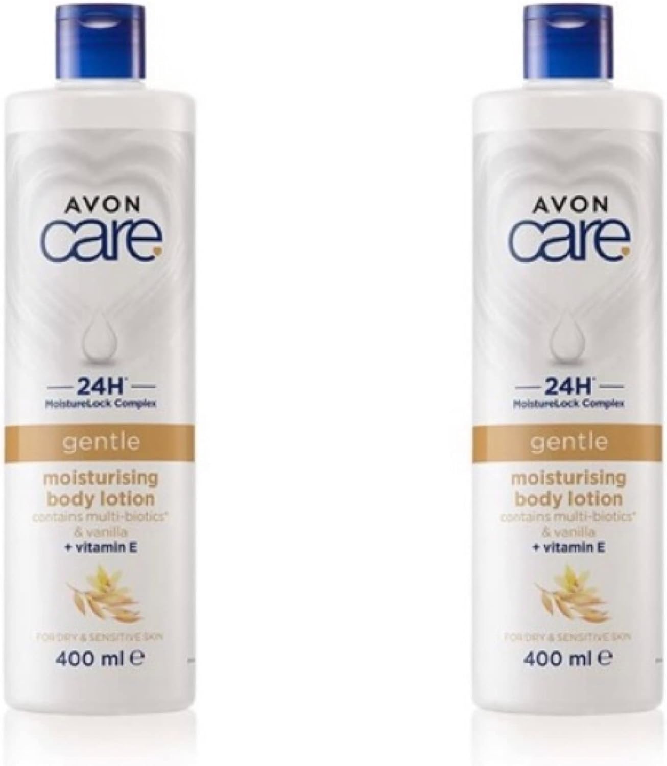 2x Avon Care Gentle Moisture Smoothing with Oatmeal Body Lotion 800ml