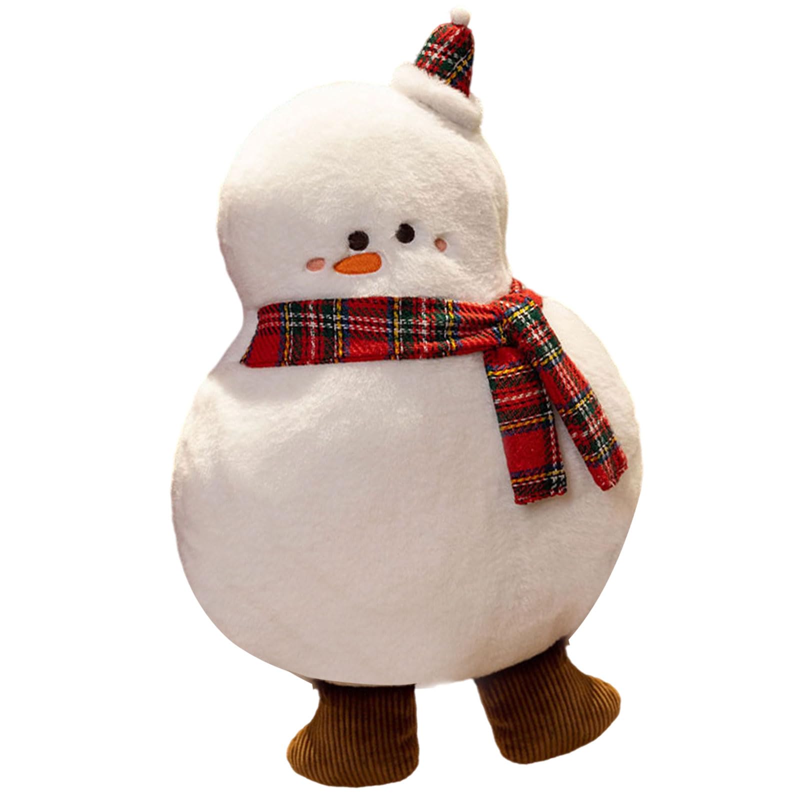 Kalttoy Holiday Season Santa Cartoon Throw Pillow Ergonomic Lumbar Velvets Hugging Cushion Christmas Home Accent Decors Chair Christmas Cushion