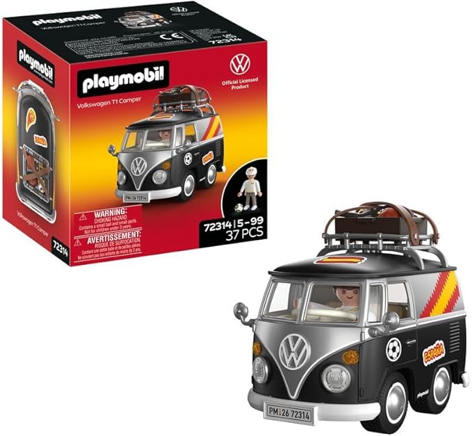 PLAYMOBIL | Volkswagen | Volkswagen T1 Camper ESP Edition | Icónico Retro Camper con Equipamiento Deportivo, portaequipajes de Techo y Hoja de Pegatinas | para niños a Partir de 4 años | 72314 oferta Amazon