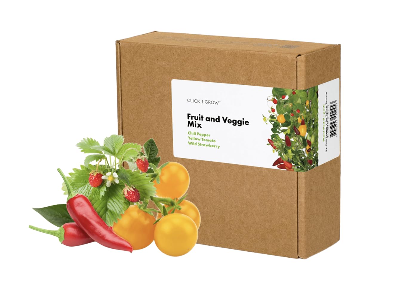 Click and GrowSmart Fruit and Veggie Plant Pod Mix, 9-Pack