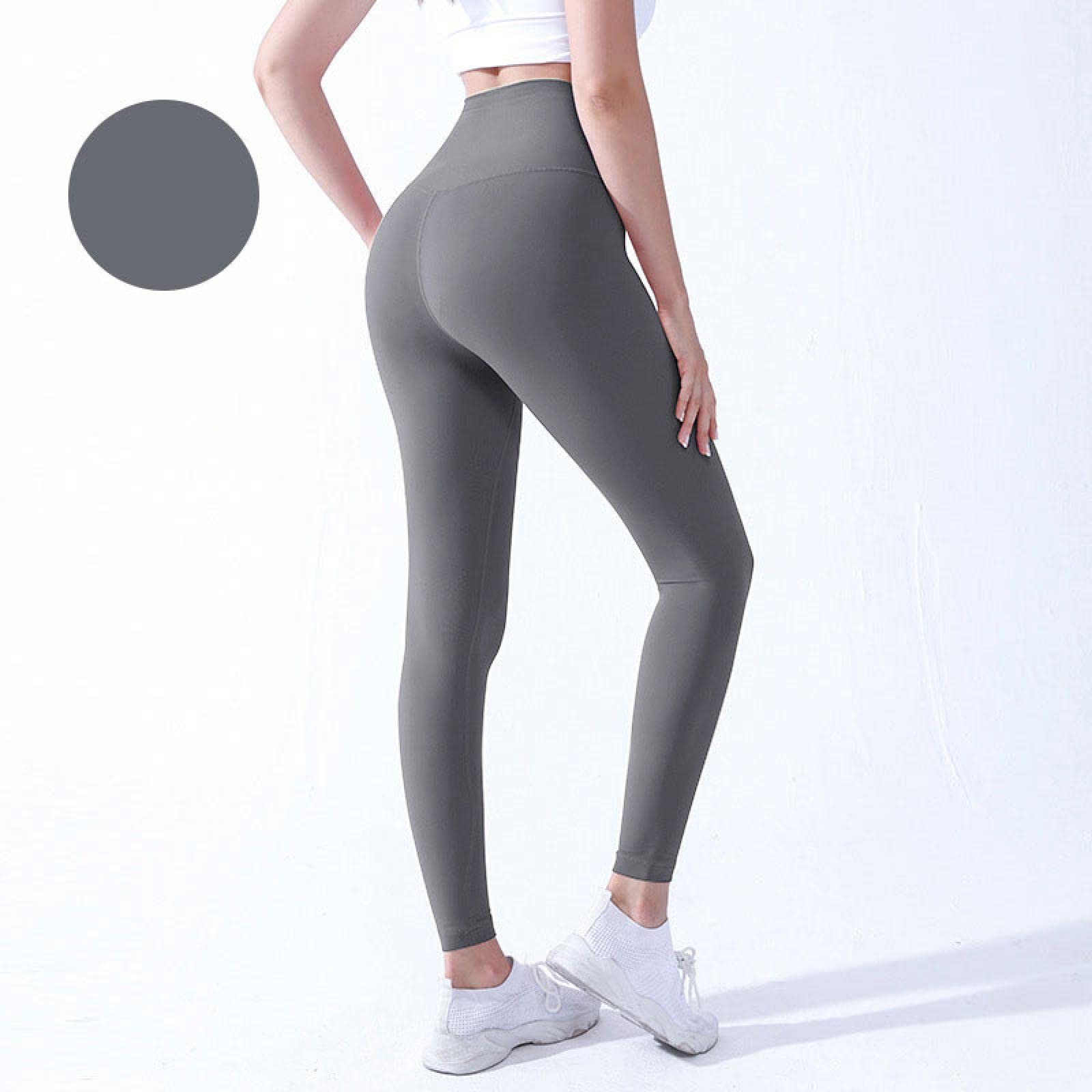 LuisFranklin Legginsy damskie siłownia joga wysoki stan nagie uczucie legginsy push up sport kobiety fitness bieganie joga spodnie energetyczne bezszwowe legginsy siłownia dziewczęce legginsy Xl Style5Grey