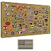 IronSeals Tactical Board Patch Organizer Holder Display with Loop Surface, Steel Ring and Flag Patch (S: 60 x 45 cm/ 23.6
