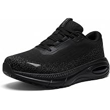 Men's Wide Width Non Slip Work Shoes, Air Cushion Lightweight Wide Toe Box Sneakers Water&Oil Resistant, Breathable Arch Support Food Service Chef Kitchen