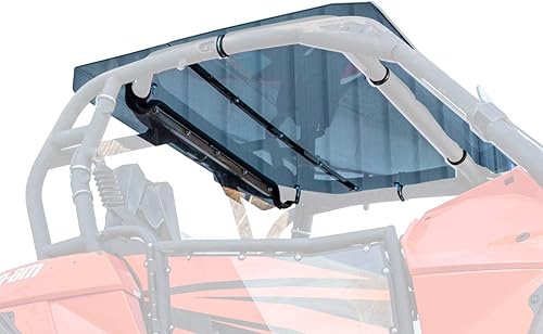 SuperATV Techo tintado oscuro para Can-Am Maverick 2014-2018 | Policarbonato de 1/4 de pulgada 250 veces más fuerte que el vidrio | Ideal para uso