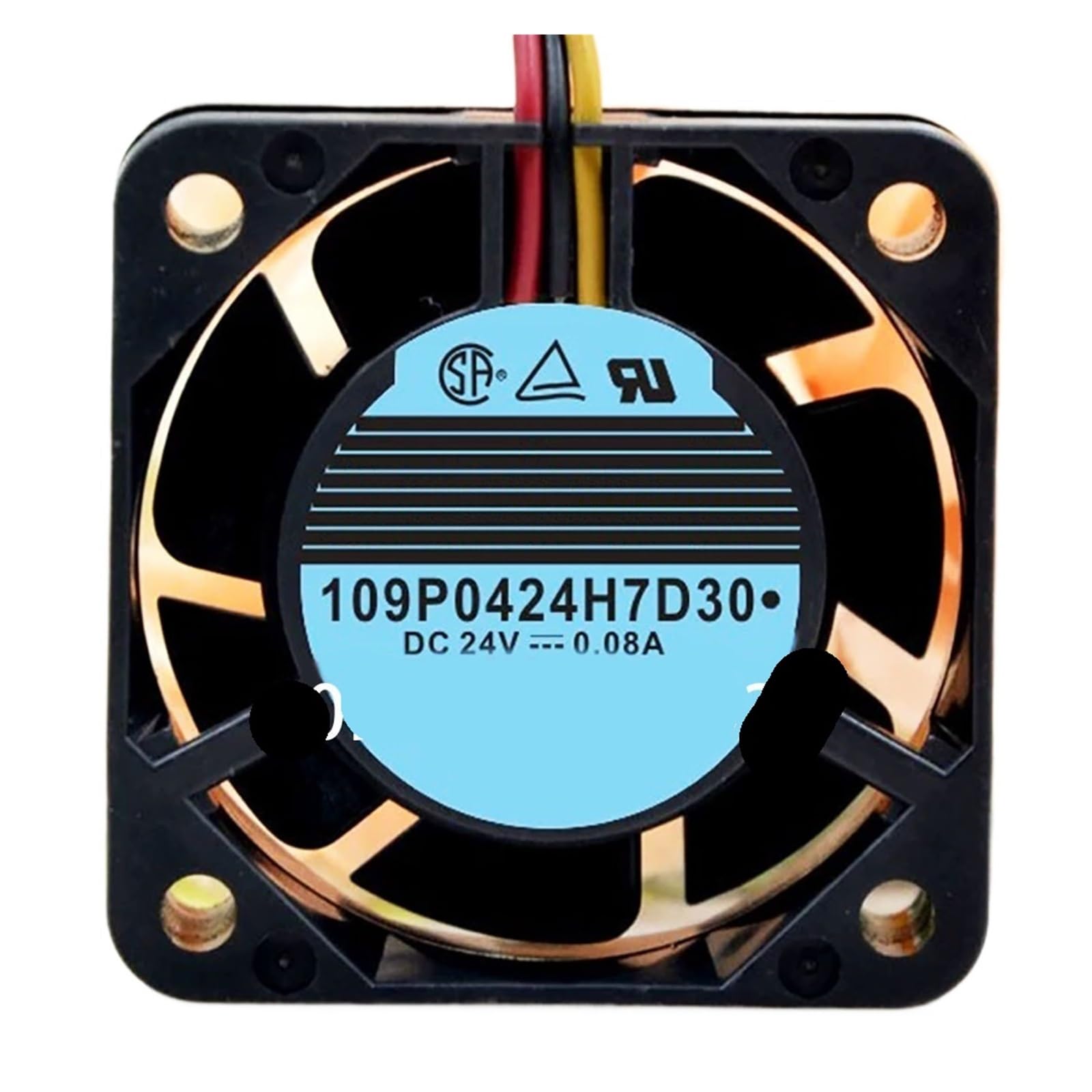 YLPWKMVZ Axial flow fan 109P0424H7D30 A90L-0001-0441#X 24VDC 0.08A 3pin Server 40 * 40 * 15mm