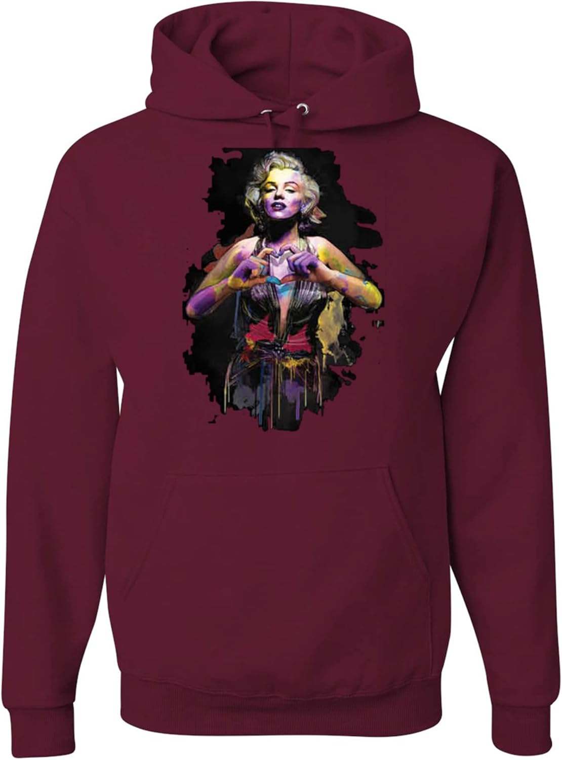 wild custom apparel Colorful Heart Sign Hoodies