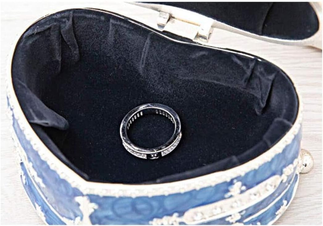 Vintage Jewelry Box for Women Floral Metal Storage Luxury Gift Table Organizer Birthday for Bracelets, Earrings, Rings, Necklaces image 3