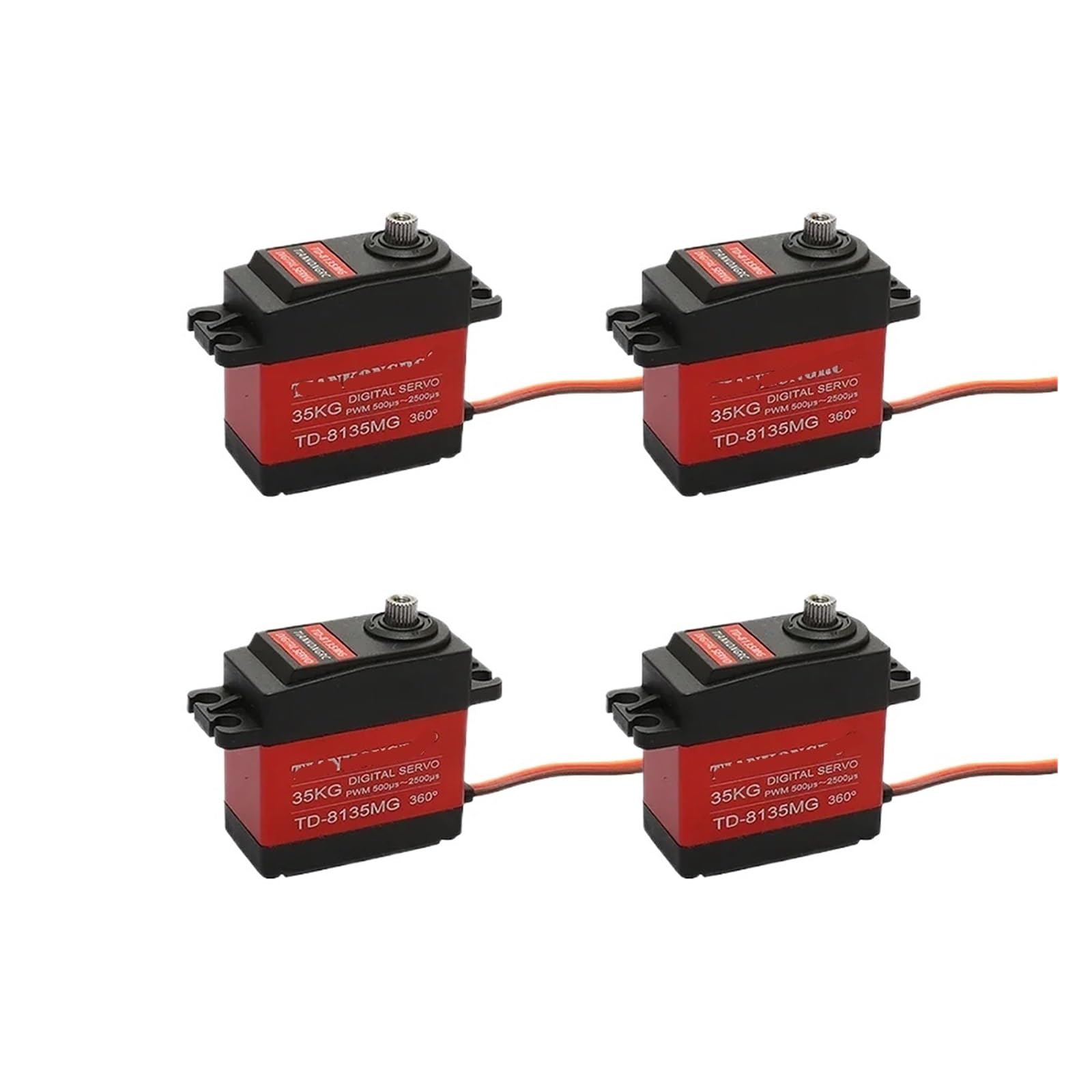 Servo de 35kg y 360 grados con engranaje metálico grande para maquetas de alta potencia
