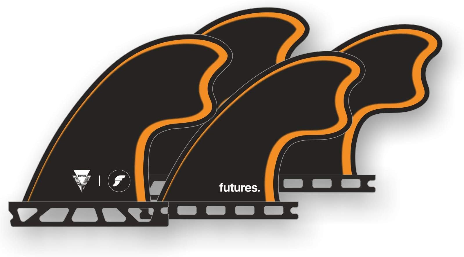 Future Fins Tomo Control Series Quad Black-Orange