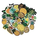 26PCS Pineapples Embroidered Patches, Cute Fruit Iron on/Sew on Patches Applique for Clothes, Dress, Hat, Jeans, Backpacks DIY Accessories