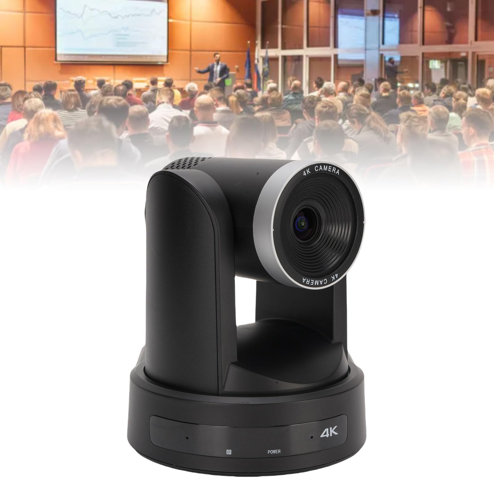 SENECESLI Videocamera per la Sala Conferenze, Telecamera per Conferenze 12x Zoom Ottico 4k per Streaming Live (Spina europea)