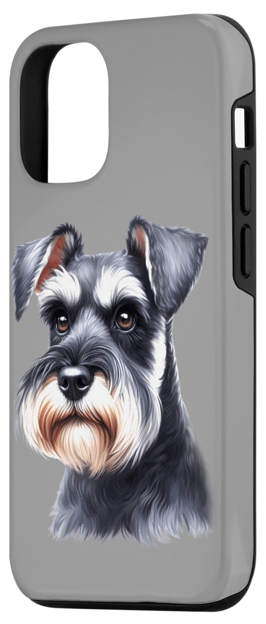 Miniature Schnauzer Case for iPhone 15, Transparent - Image 2