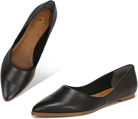 SHODENSE Women Pointed Toe Flats Slip On Ballet Flats Comfort Flat Heel Dress Shoes Matte Closed Pointy Toe Flat Shoes Snakeskin for Ladies Girls Work Casual Club Driver Flats Fall 4-11 M US