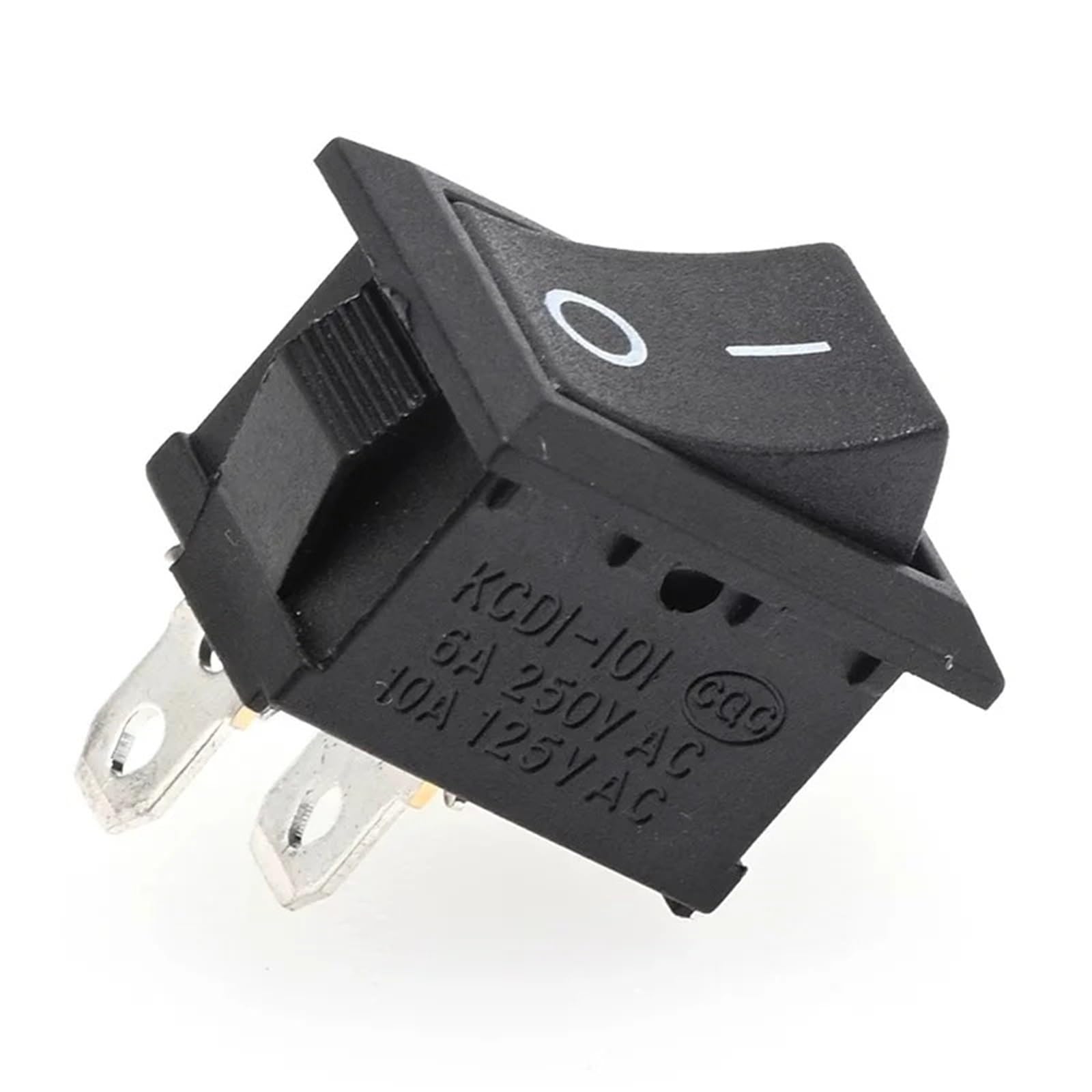 5/20/100 Piezas KCD1 15 * 21 mm Interruptor de Barco de 2 Pines 10 * 15 mm Interruptor de posición basculante SPST ON Off a presión Interruptor Basculante(KCD1 15X20mm,100PCS)