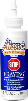 Aleenes Stop Fraying Fray Repairing Adhesive, Seam Sealing Glue for Frayed Edges on Fabric, 4 fl oz