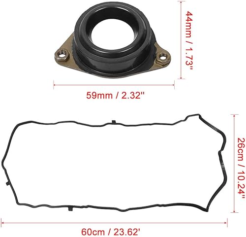 Miniatura 2 de X AUTOHAUX Juego de juntas de tapa de válvula de motor 12030-5A2-A01 para Honda Accord EX-L EX LX-S LX Sport Coupe Sedan 2.4L K24 2013 2014 2015