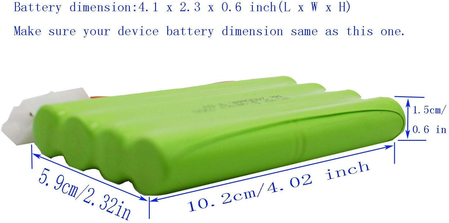 Blomiky 1 Pack 9.6V 2000mAH NiMH Rechargeable 8-Cell AA Battery Packs with Standard Tamiya Connector Plug for RC Car Truck Tank and Vehicles 9.6V Tamiya 1