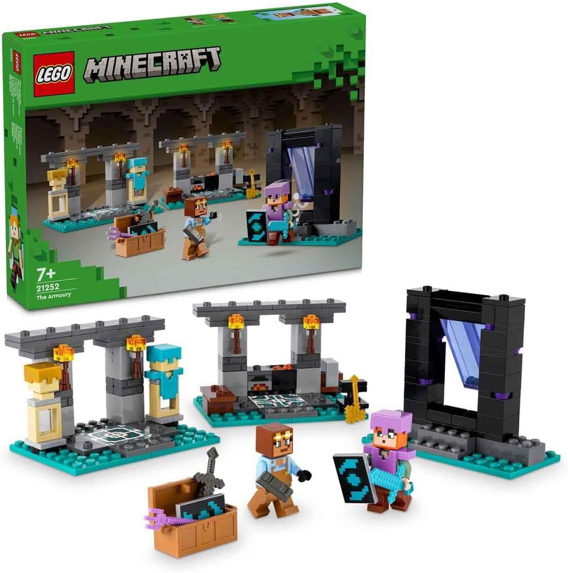 LEGO Minecraft The Armory Building Kit Adventure and Weapons Set 21252