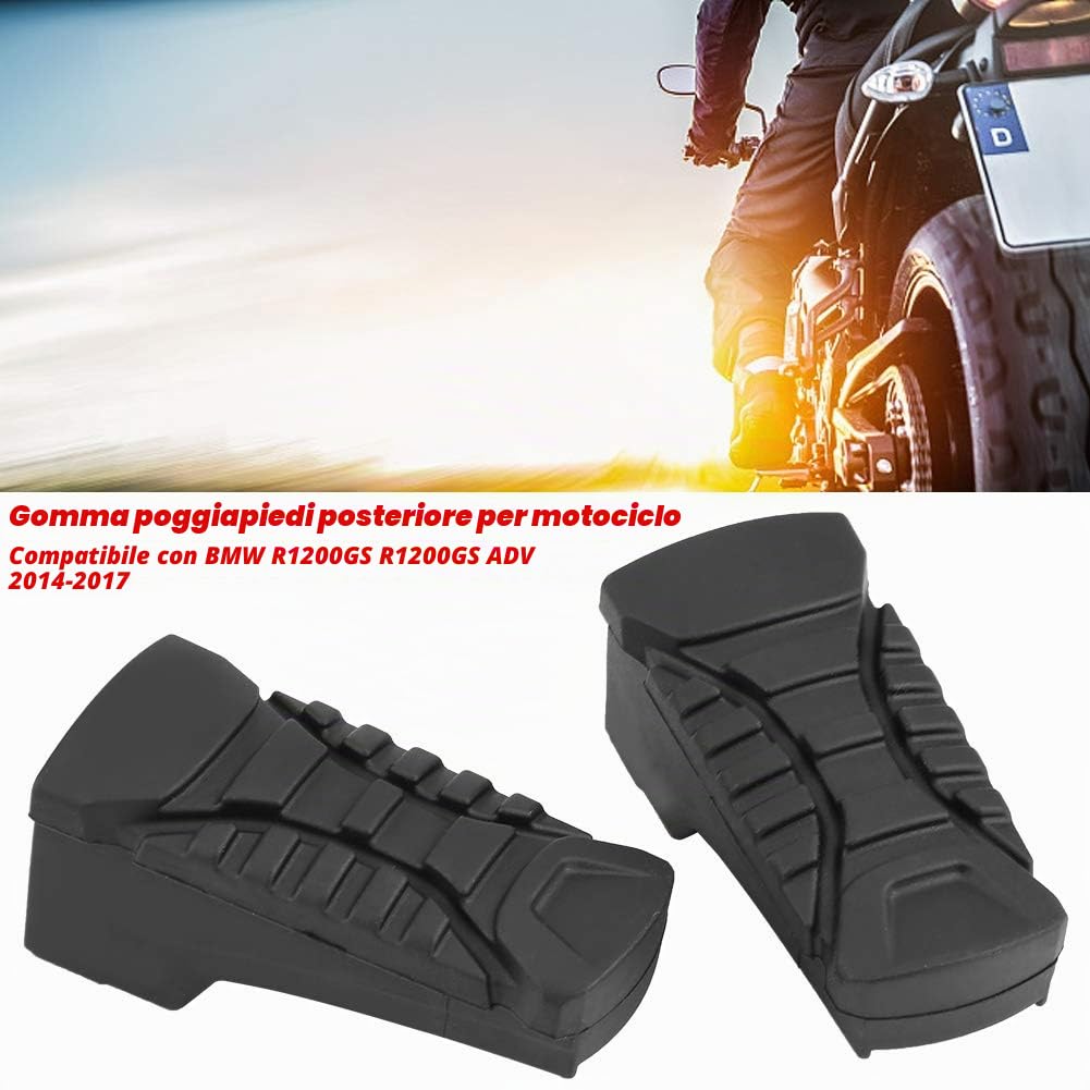 Poggiapiedi Posteriore R1200Gs Adv 2014-2017, Pedana Piastra in Gomma per Moto